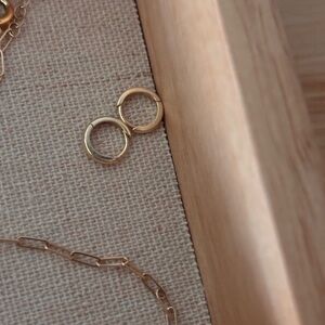 VRAI Solid Gold Huggie Hoops